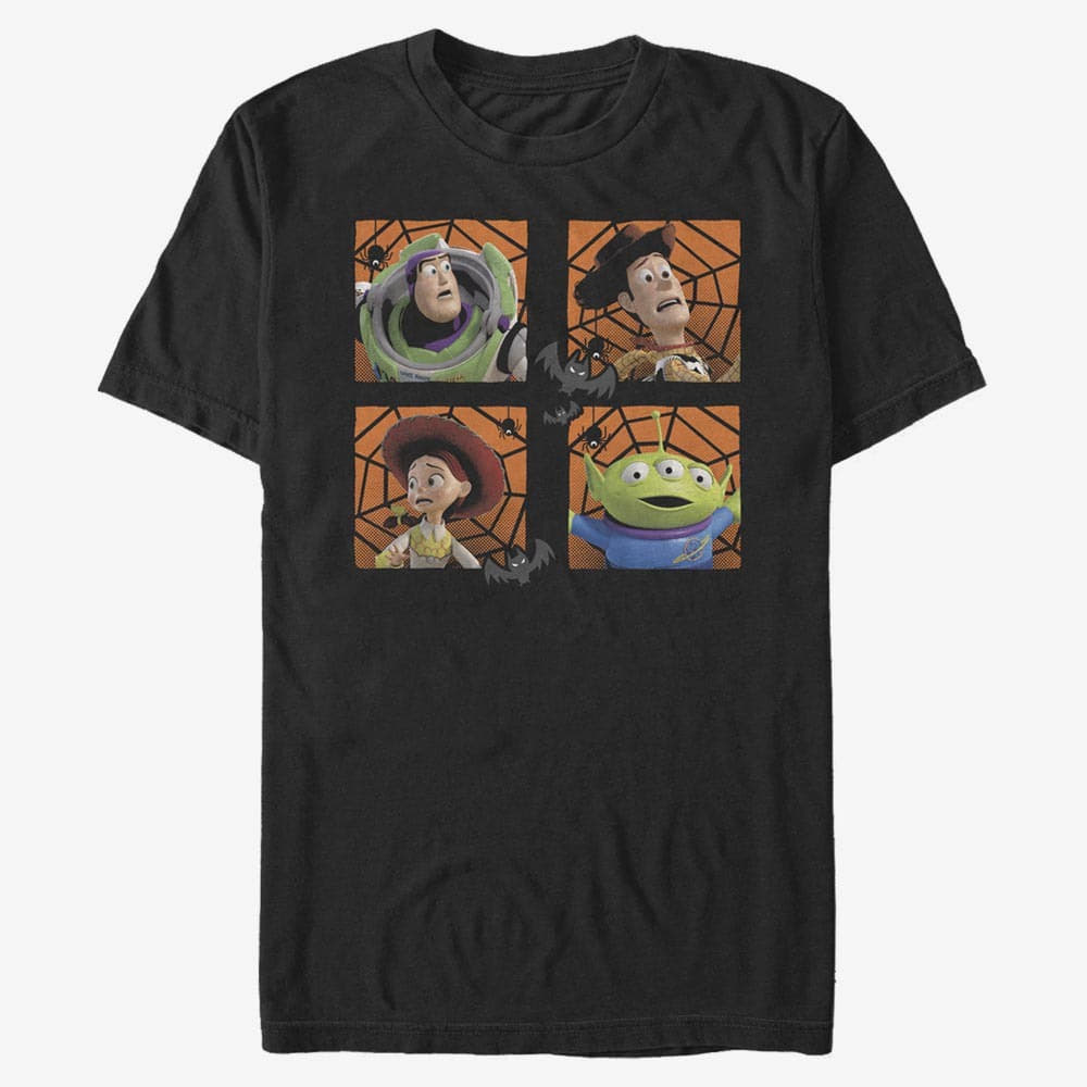 T-shirts Merch Disney Toy Story 1-3 - Halloween Four Square Unisex T-Shirt Black