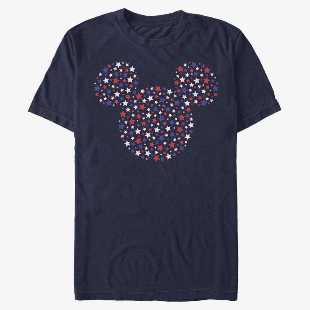 Magliette Merch Disney Classic Mickey - Stars and Ears Unisex T-Shirt Navy Blue