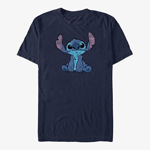 T-skjorte Merch Disney Lilo & Stitch - Simply Stitch Unisex T-Shirt Navy Blue
