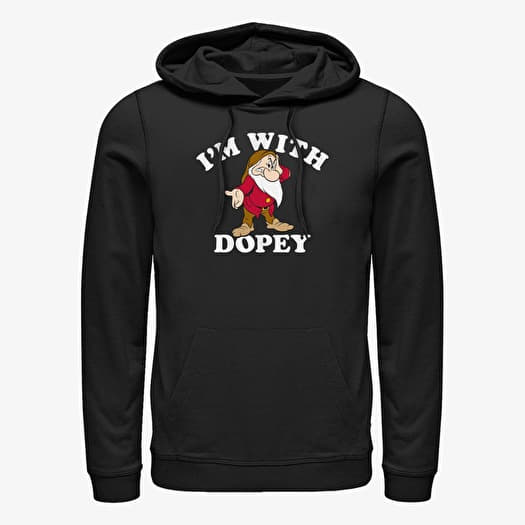 Hanorac Merch Disney Snow White and the Seven Dwarfs - With Dopey Unisex Hoodie Black