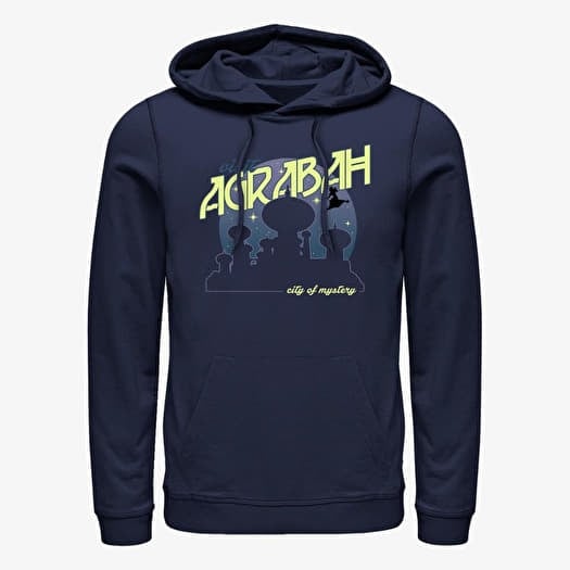 Mikina Merch Disney Aladdin - Agrabah Postcard Unisex Hoodie Navy Blue