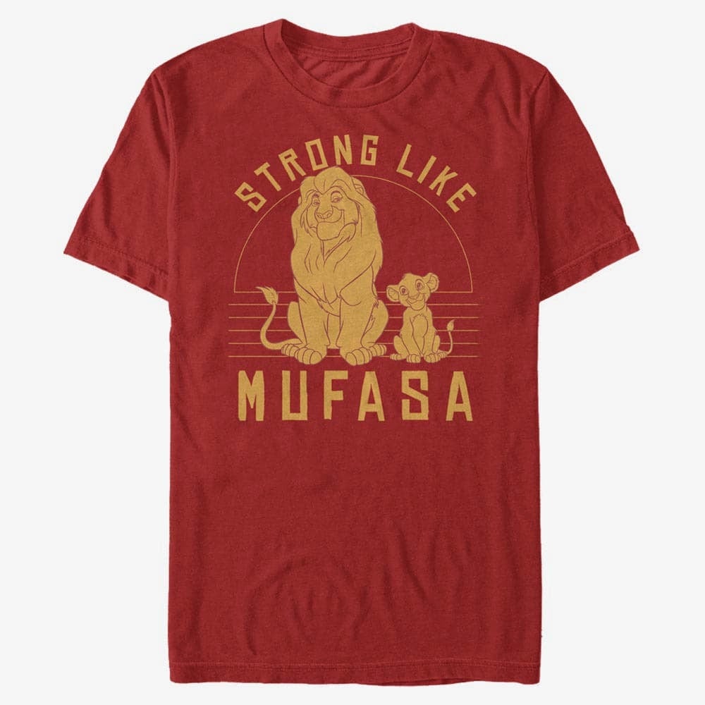 T-shirts Merch Disney The Lion King - Strong Mufasa Unisex T-Shirt Red