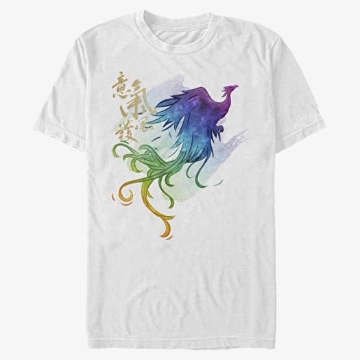 T-shirt Merch Disney Mulan: Live Action - Watercolor Phoenix Unisex T-Shirt White