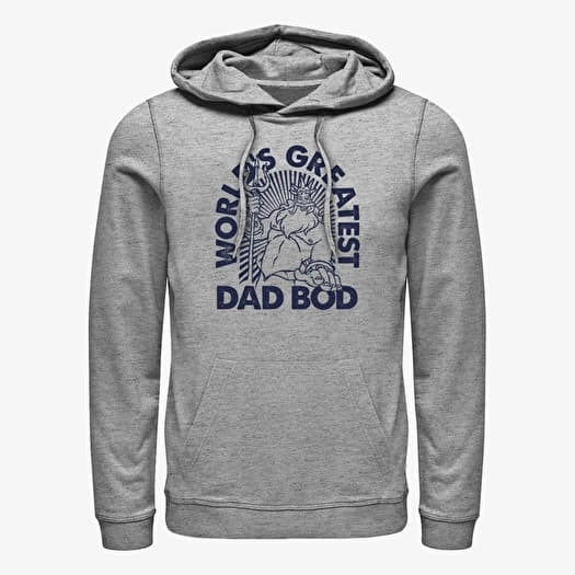 Sweat-shirt Merch Disney The Little Mermaid - Triton Dad Bod Unisex Hoodie Heather Grey