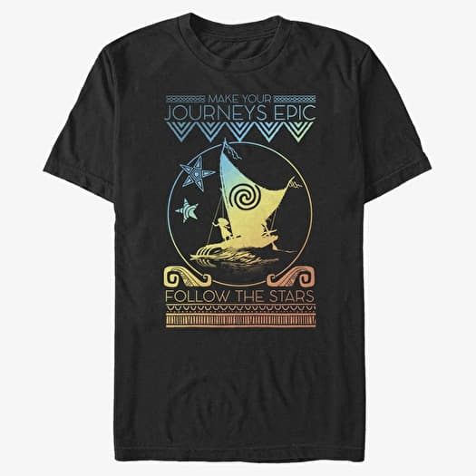 T-shirt Merch Disney Moana - By Starlight Unisex T-Shirt Black