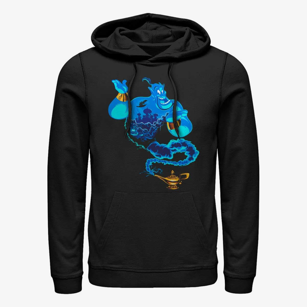 Hoodies and sweatshirts  Merch Disney Aladdin - Genie Of The Lamp Unisex Hoodie Black