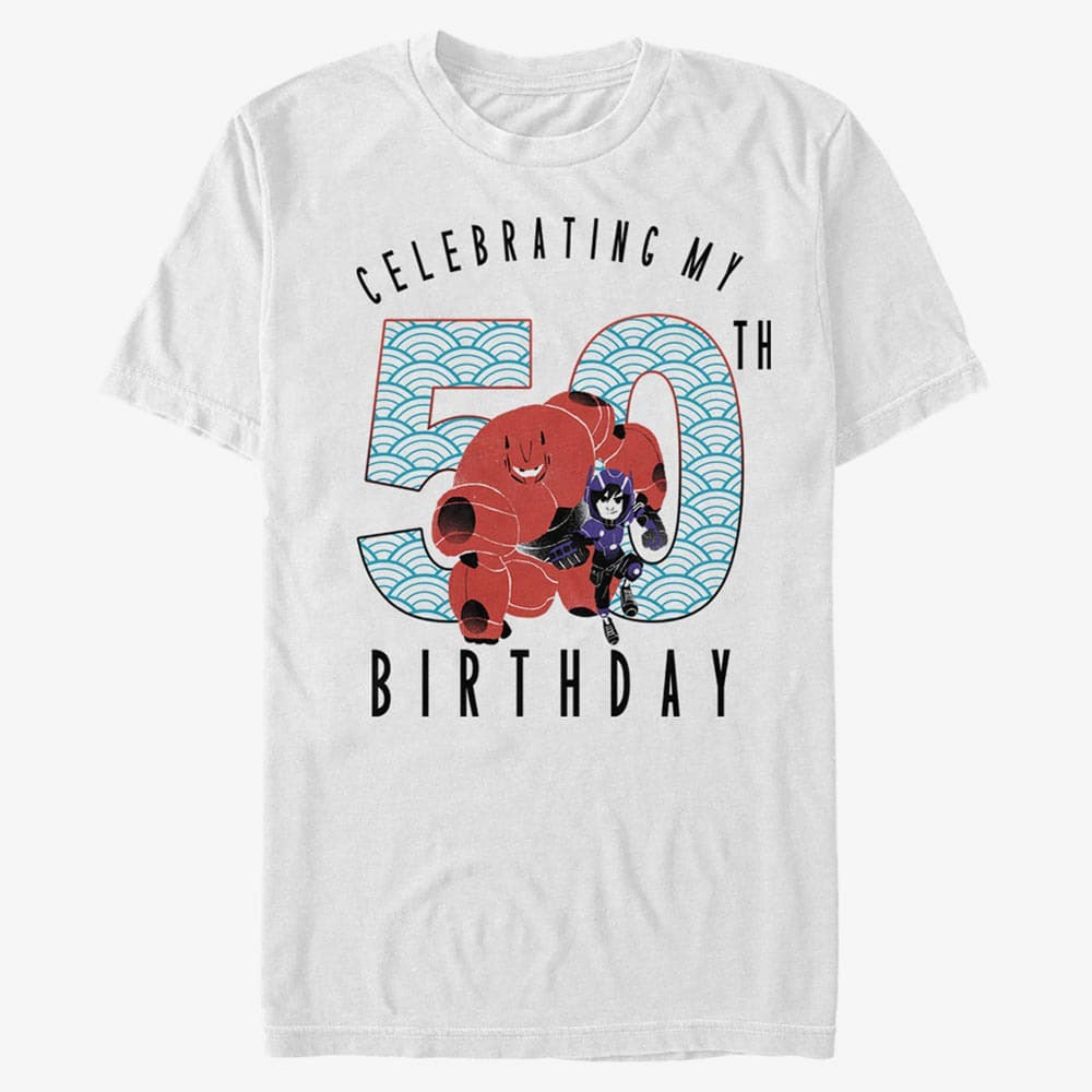 T-shirts Merch Disney Big Hero 6 Movie - Baymax 50 Years Unisex T-Shirt White