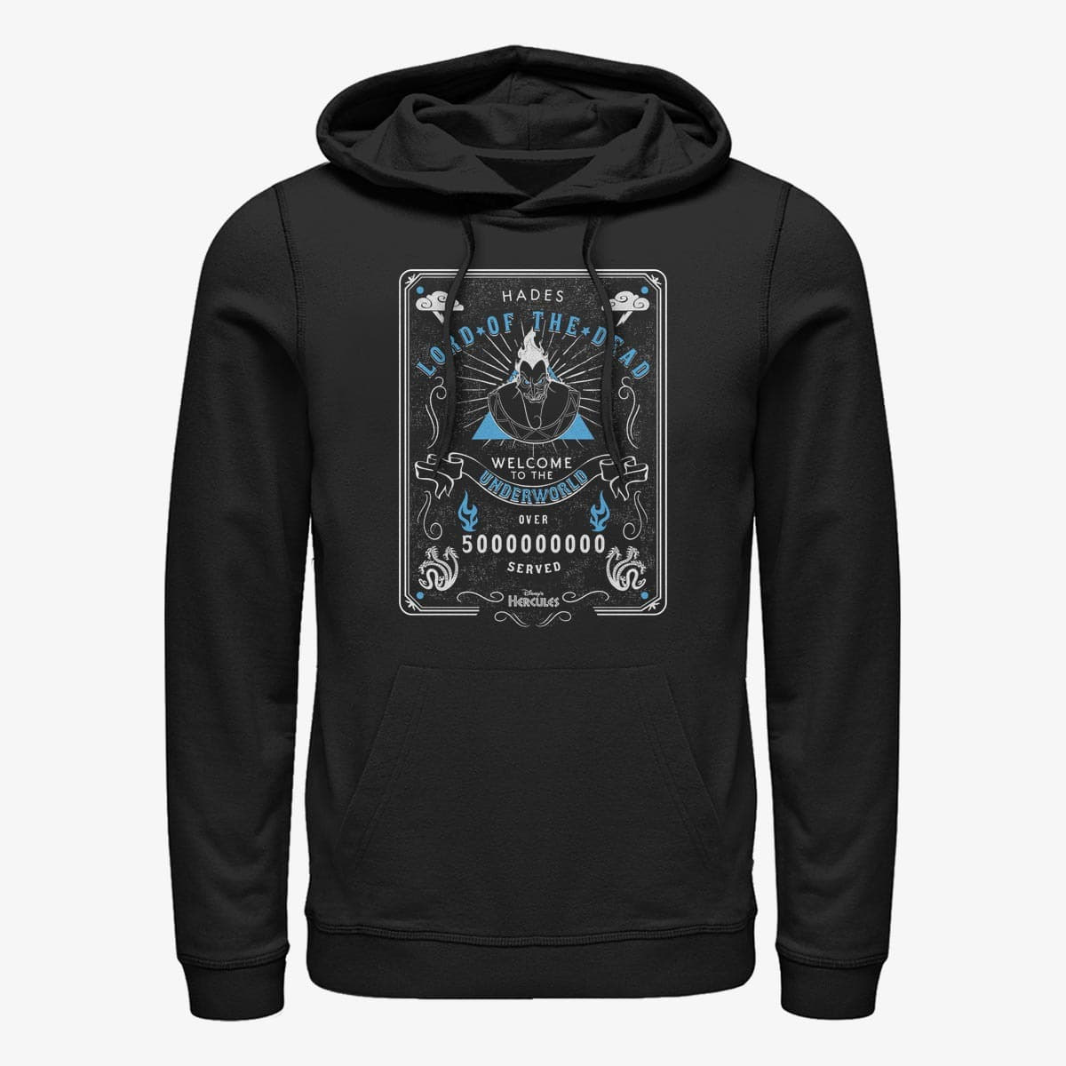 Dukserice Merch Disney Hercules - Hades Ouija REDUX Unisex Hoodie Black