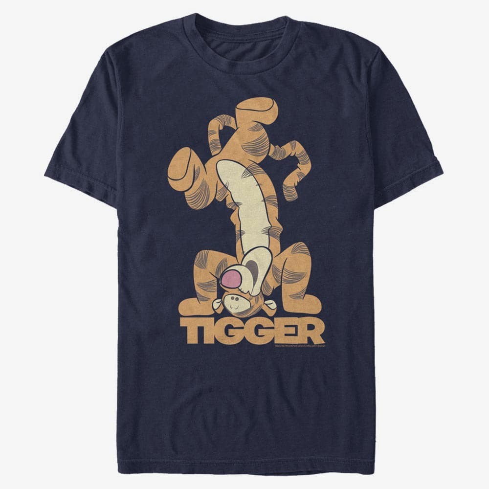 Magliette Merch Disney Winnie the Pooh - Tigger Bounce Unisex T-Shirt Navy Blue