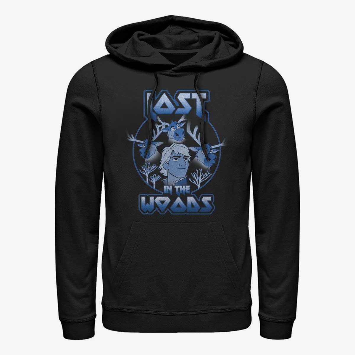 Dukserice Merch Disney Frozen 2 - Lost Kristoff Band Tee Unisex Hoodie Black