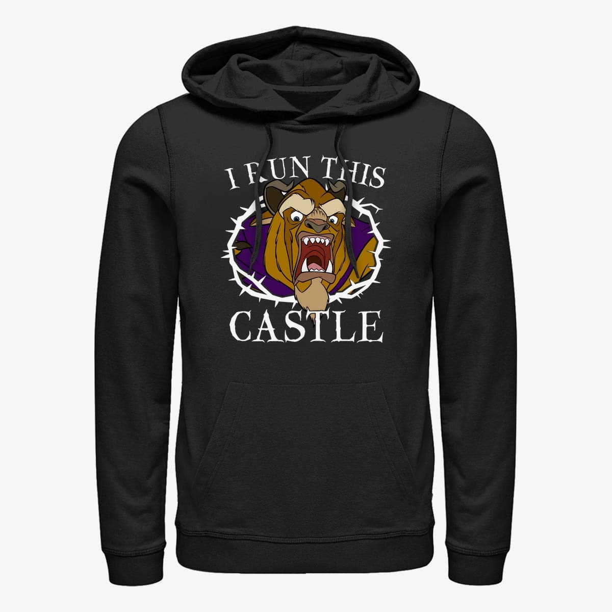 Kapuutsikud ja kampsunid Merch Disney Beauty & The Beast - Castle Unisex Hoodie Black