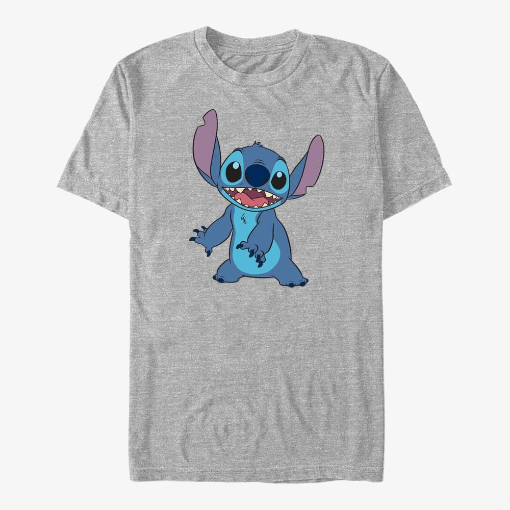 T-särgid Merch Disney Lilo & Stitch - Basic Stitch Unisex T-Shirt Heather Grey