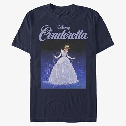 T-shirt Merch Disney Cinderella - Square Cindy Unisex T-Shirt Navy Blue