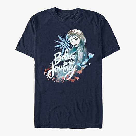 Majica Merch Disney Frozen 2 - Elsa Journey Unisex T-Shirt Navy Blue
