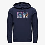 Merch Disney Lilo & Stitch - Stitch Coffee Unisex Hoodie Navy Blue