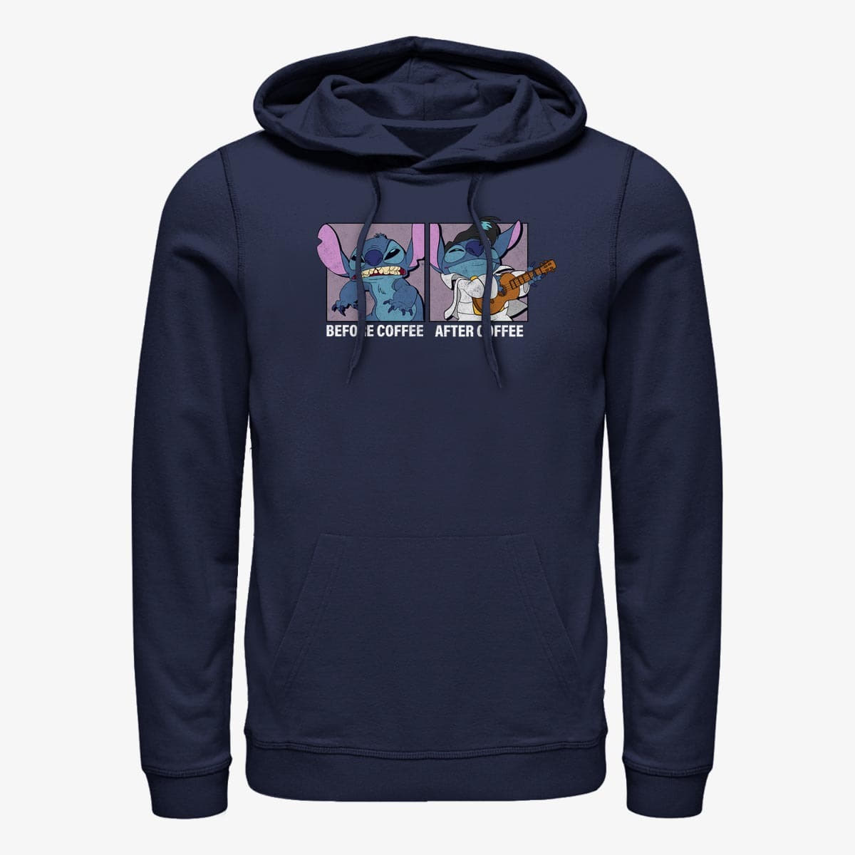 Kapuutsikud ja kampsunid Merch Disney Lilo & Stitch - Stitch Coffee Unisex Hoodie Navy Blue