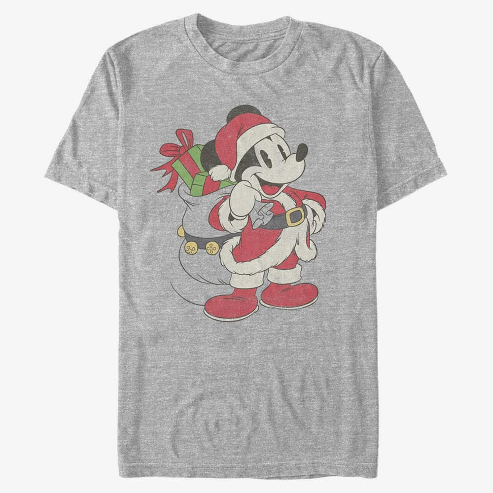 Camisetas Merch Disney Mickey Classic - Just Santa Mickey Unisex T-Shirt Heather Grey