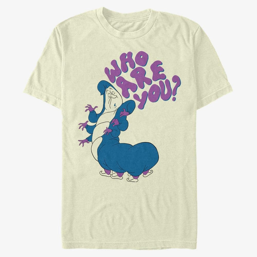 T-Shirts Merch Disney Alice in Wonderland - Who Are You Unisex T-Shirt Natural