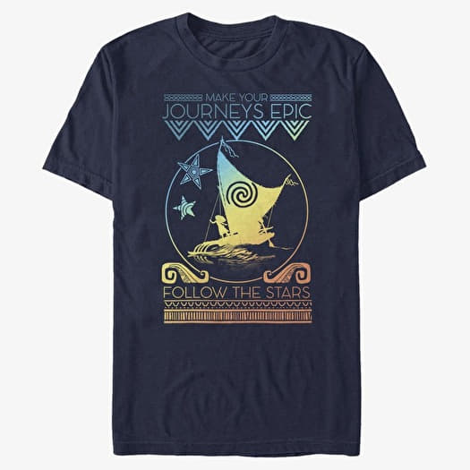 T-shirt Merch Disney Moana - By Starlight Unisex T-Shirt Navy Blue