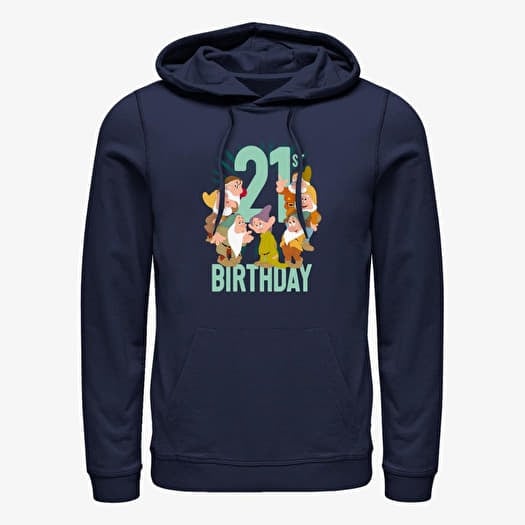 Kampsun Merch Disney Snow White - Dwarves Twentyfirst Bday Unisex Hoodie Navy Blue