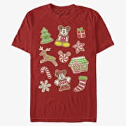 Merch Disney Mickey Classic - Gingerbread Mouses Unisex T-Shirt Red