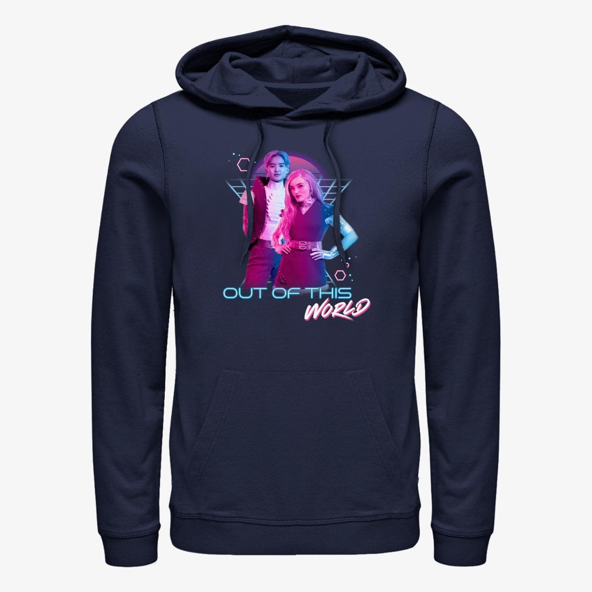 Sweatshirts Merch Disney Zombies - World Badge Unisex Hoodie Navy Blue