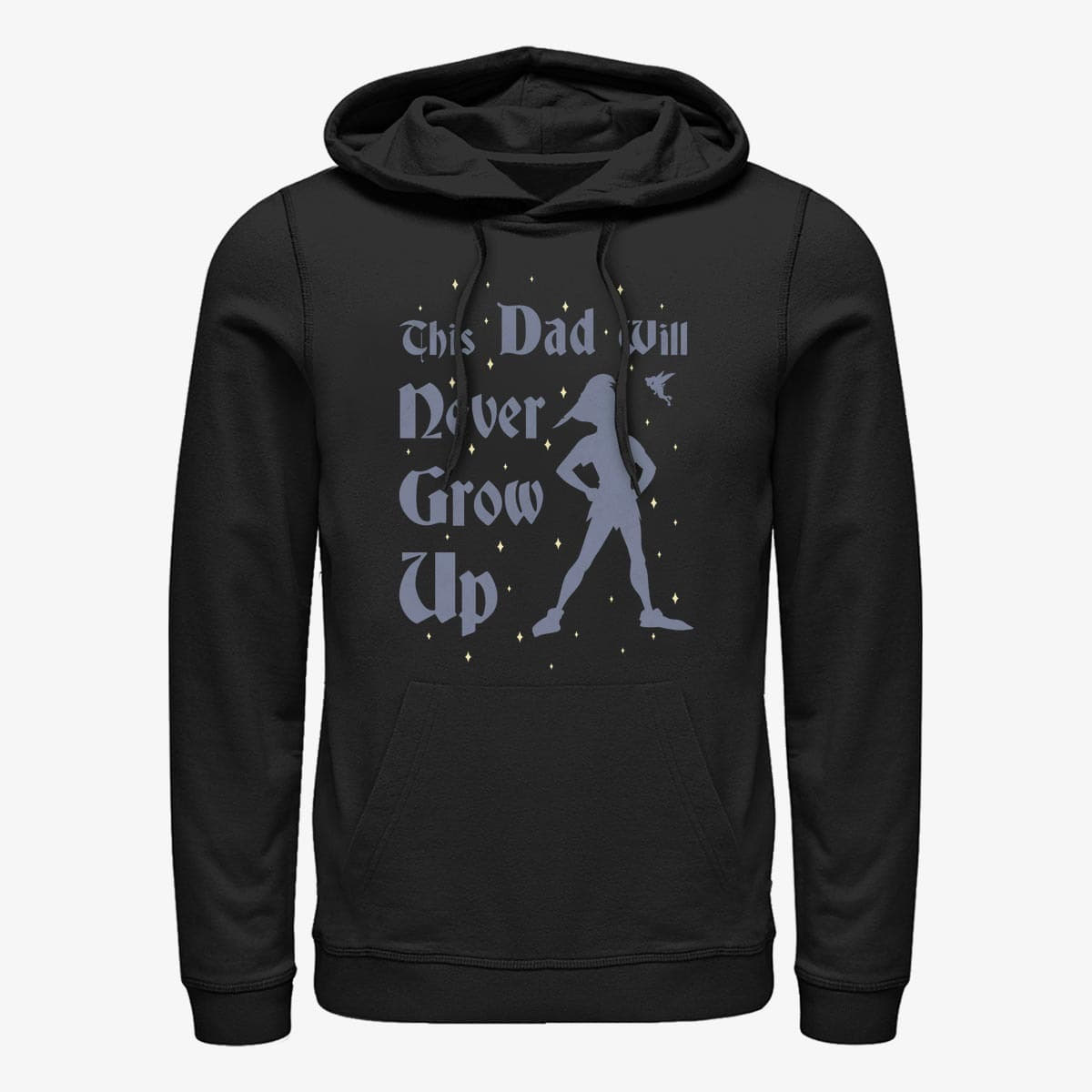 Dukserice Merch Disney Peter Pan - This Dad Wont Grow Up Unisex Hoodie Black