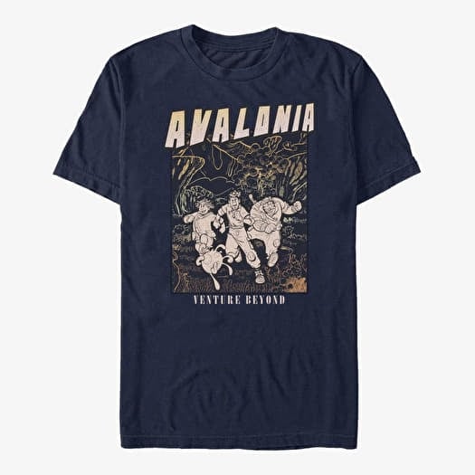 Majica Merch Disney Strange World - Travel Line Art Unisex T-Shirt Navy Blue