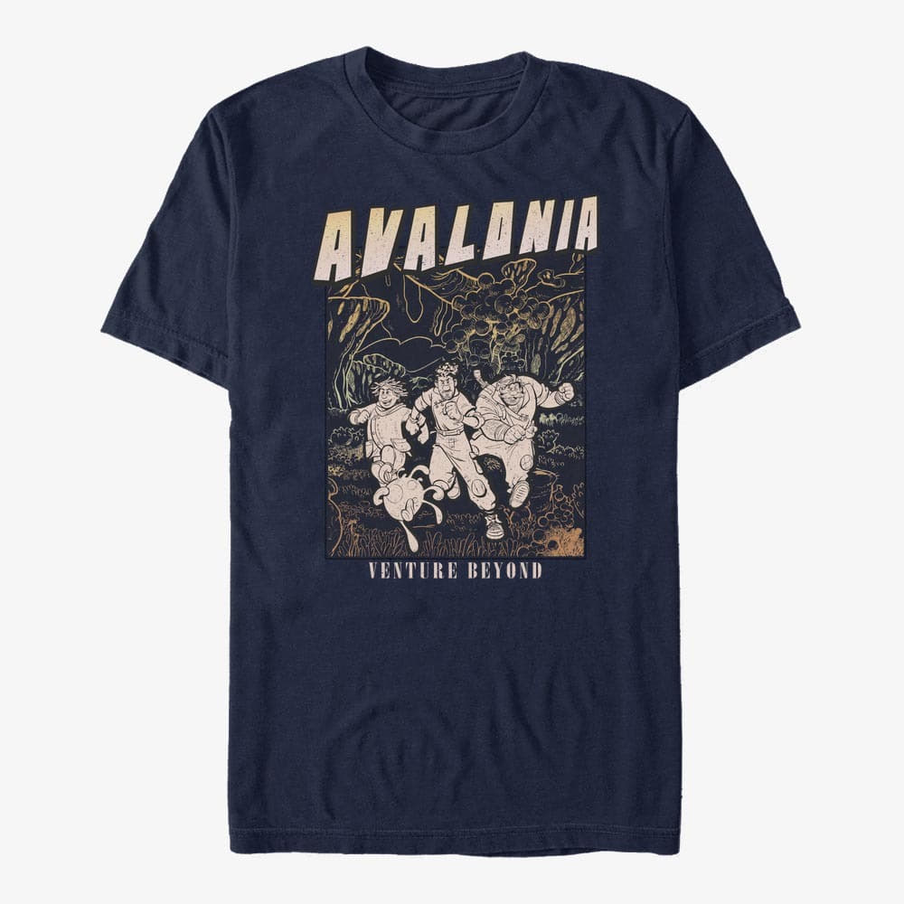 T-särgid Merch Disney Strange World - Travel Line Art Unisex T-Shirt Navy Blue