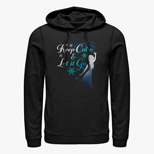 Majica Merch Disney Frozen - Let it Go Now Unisex Hoodie Black