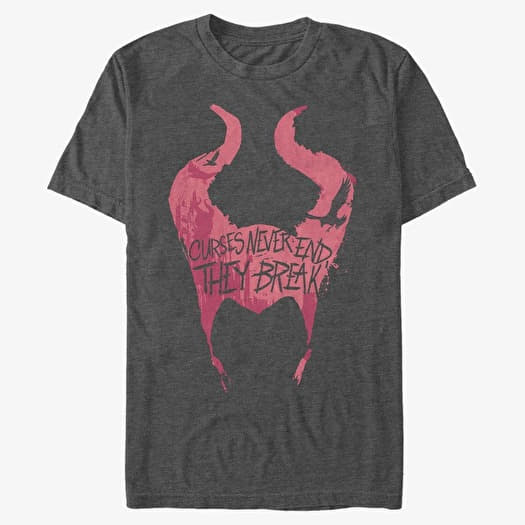T-shirt Merch Disney Maleficent: Mistress Of Evil - Cursed Unisex T-Shirt Dark Heather Grey