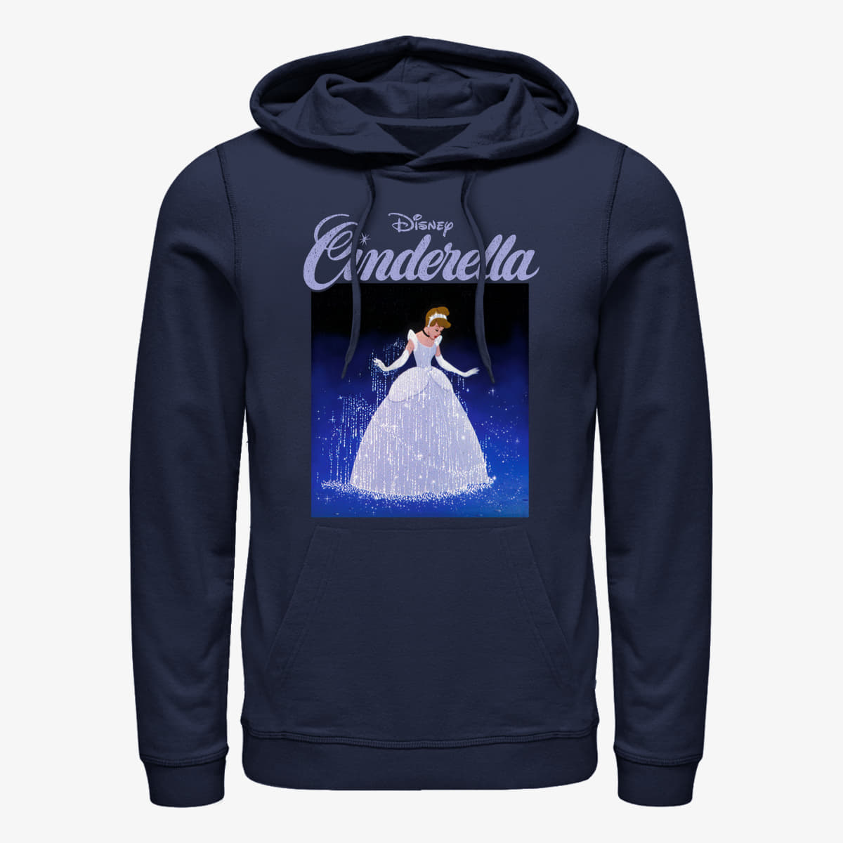 Sweatshirts Merch Disney Cinderella - Square Cindy Unisex Hoodie Navy Blue