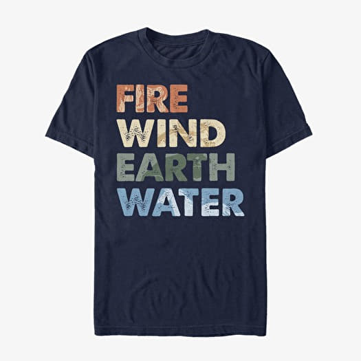 Majica Merch Disney Frozen 2 - Element Stack Unisex T-Shirt Navy Blue