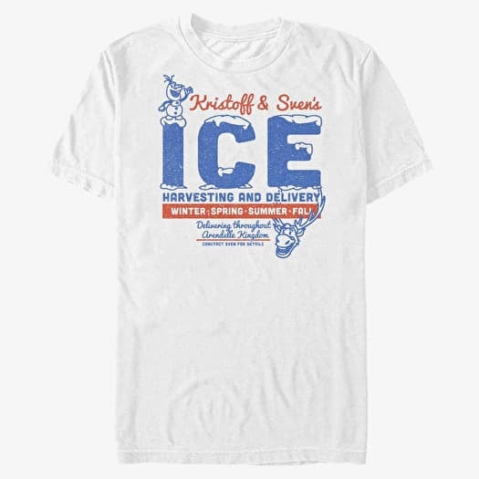 T-shirt Merch Disney Frozen - Ice Man Unisex T-Shirt White