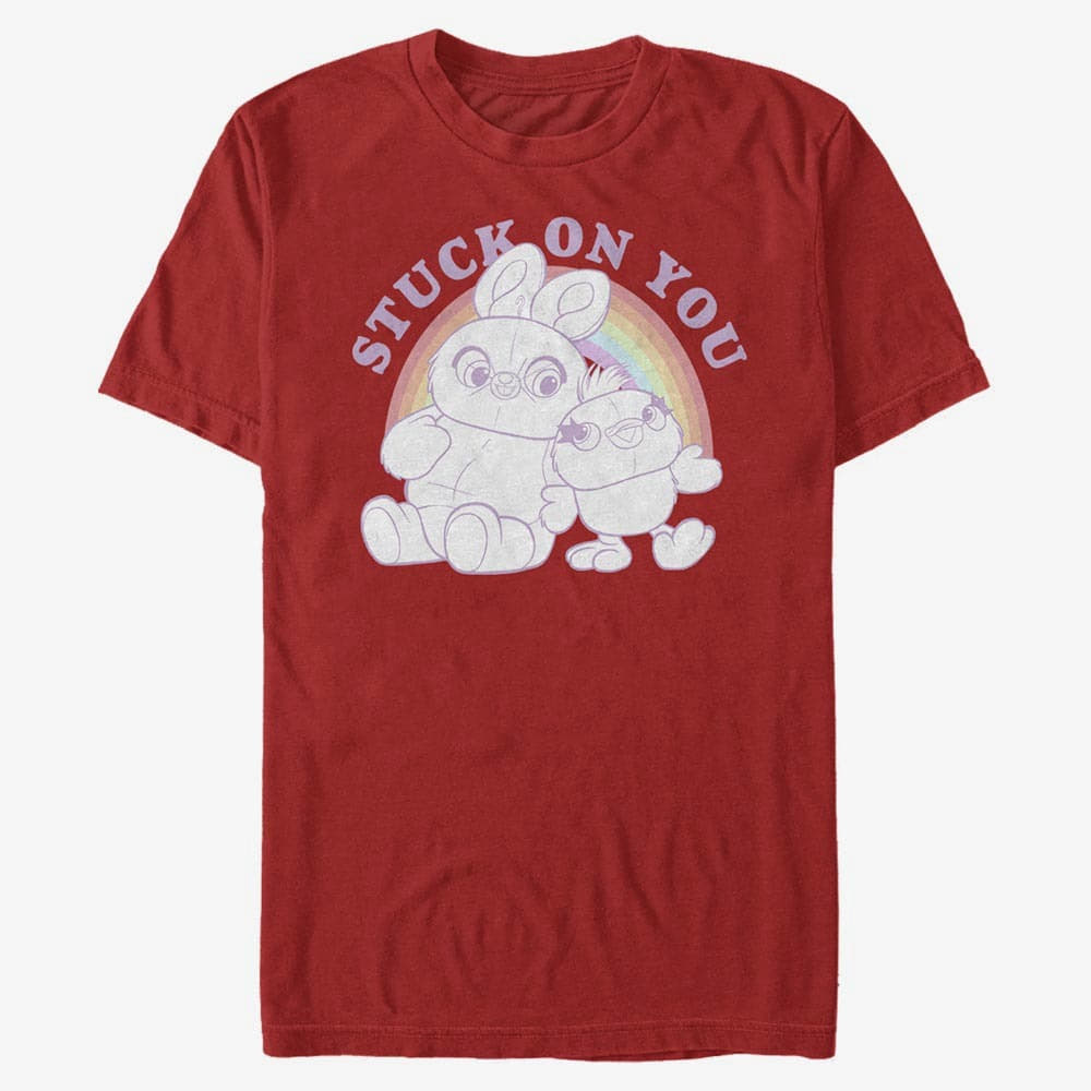 T-särgid Merch Disney Toy Story 4 - Rainbow Pals Unisex T-Shirt Red