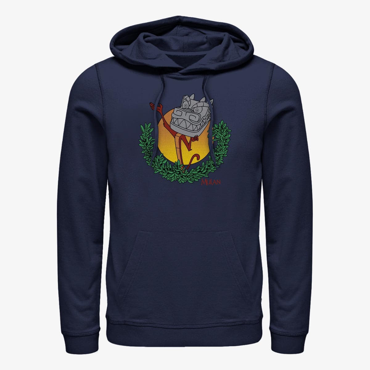 Sweatshirts Merch Disney Mulan - Stone Dragon Unisex Hoodie Navy Blue