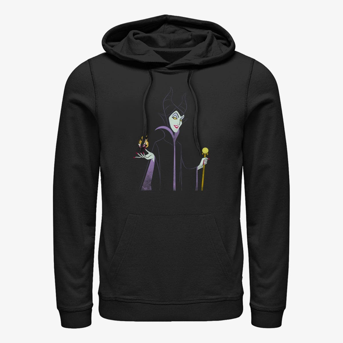 Sweatshirts Merch Disney Sleeping Beauty - Minimal Maleficient Unisex Hoodie Black