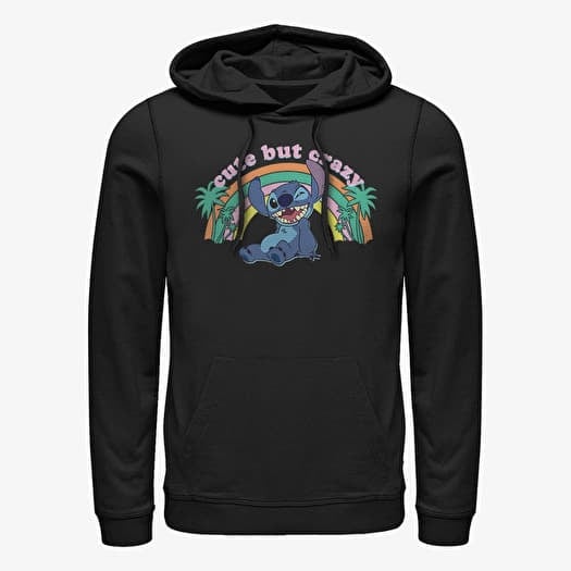 Mikina Merch Disney Lilo & Stitch - Kawaii Stitch Unisex Hoodie Black