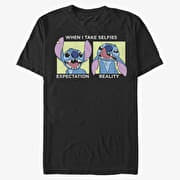 Merch Disney Lilo & Stitch - Stitch Selfie Unisex T-Shirt Black
