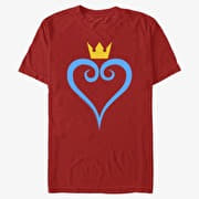 Merch Disney Kingdom Hearts - Heart and Crown Unisex T-Shirt Red