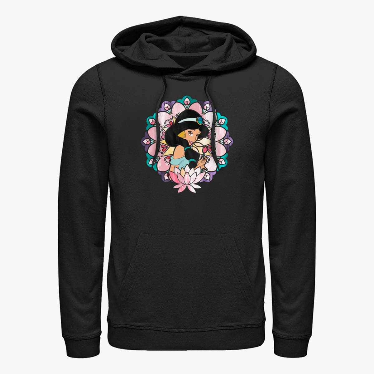 Mikiny Merch Disney Aladdin - Glass Jasmine Unisex Hoodie Black