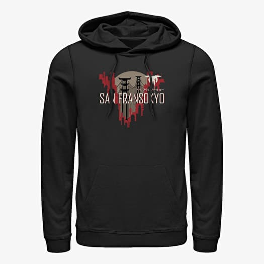 Mikina Merch Disney Big Hero 6 Series - San Fransokyo Visit Unisex Hoodie Black