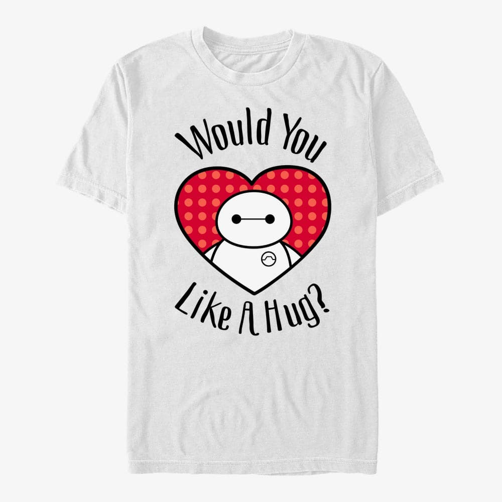 Tričká Merch Disney Big Hero 6 Movie - Hugs All Around Unisex T-Shirt White