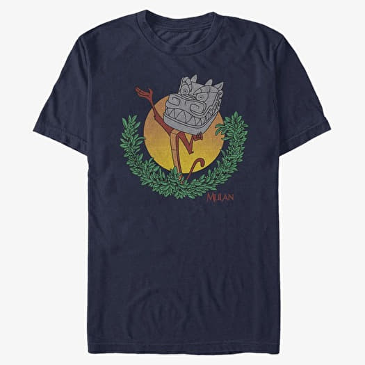 T-krekls Merch Disney Mulan - Stone Dragon Unisex T-Shirt Navy Blue