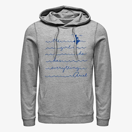 Kampsun Merch Disney The Little Mermaid - AIRLE Unisex Hoodie Heather Grey
