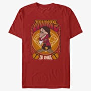 Merch Disney Snow White and the Seven Dwarfs - Grumpy Gig Unisex T-Shirt Red