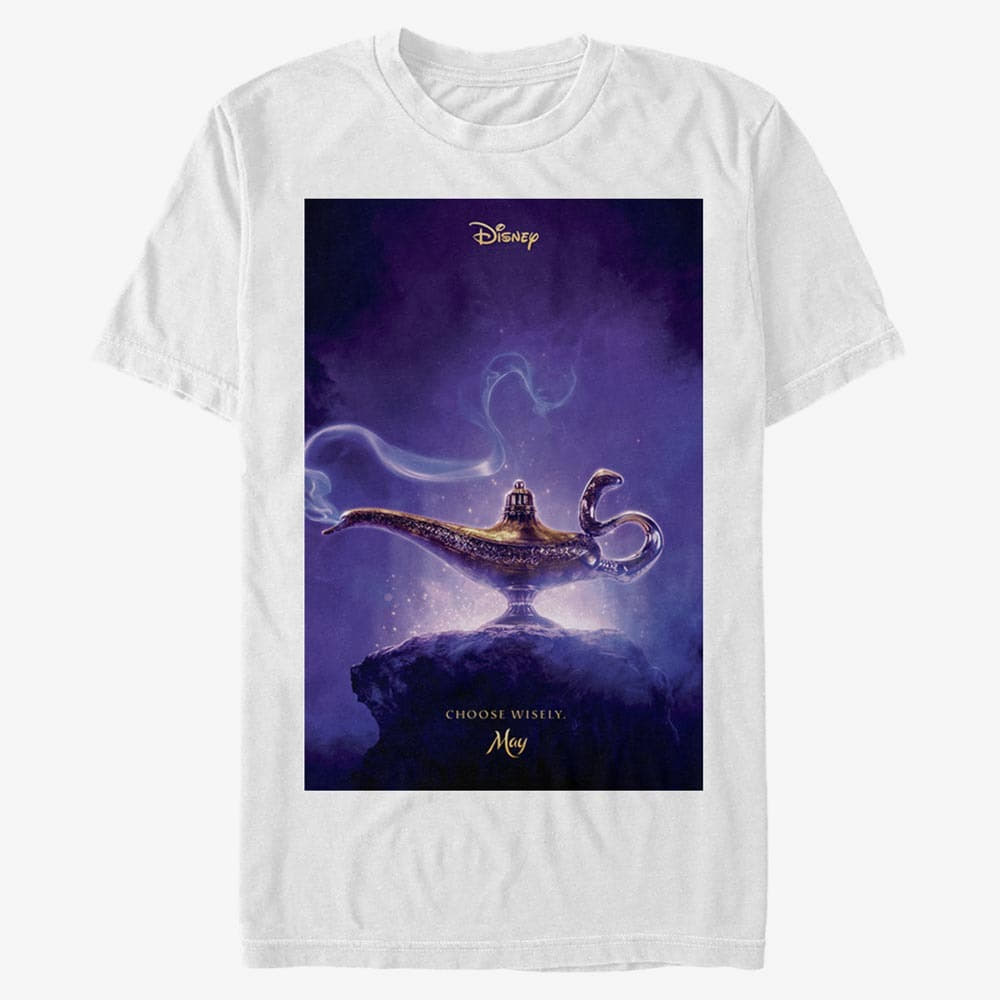 T-shirts Merch Disney Aladdin Live Action - Aladdin Live Action Poster Unisex T-Shirt White