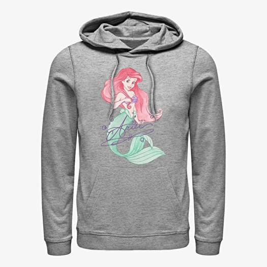 Sweat-shirt Merch Disney The Little Mermaid - Signed Ariel Unisex Hoodie Heather Grey