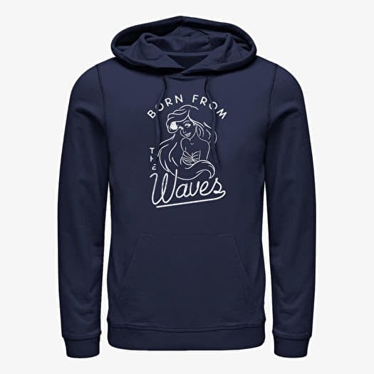 Majica Merch Disney The Little Mermaid - Ariel Waves Unisex Hoodie Navy Blue