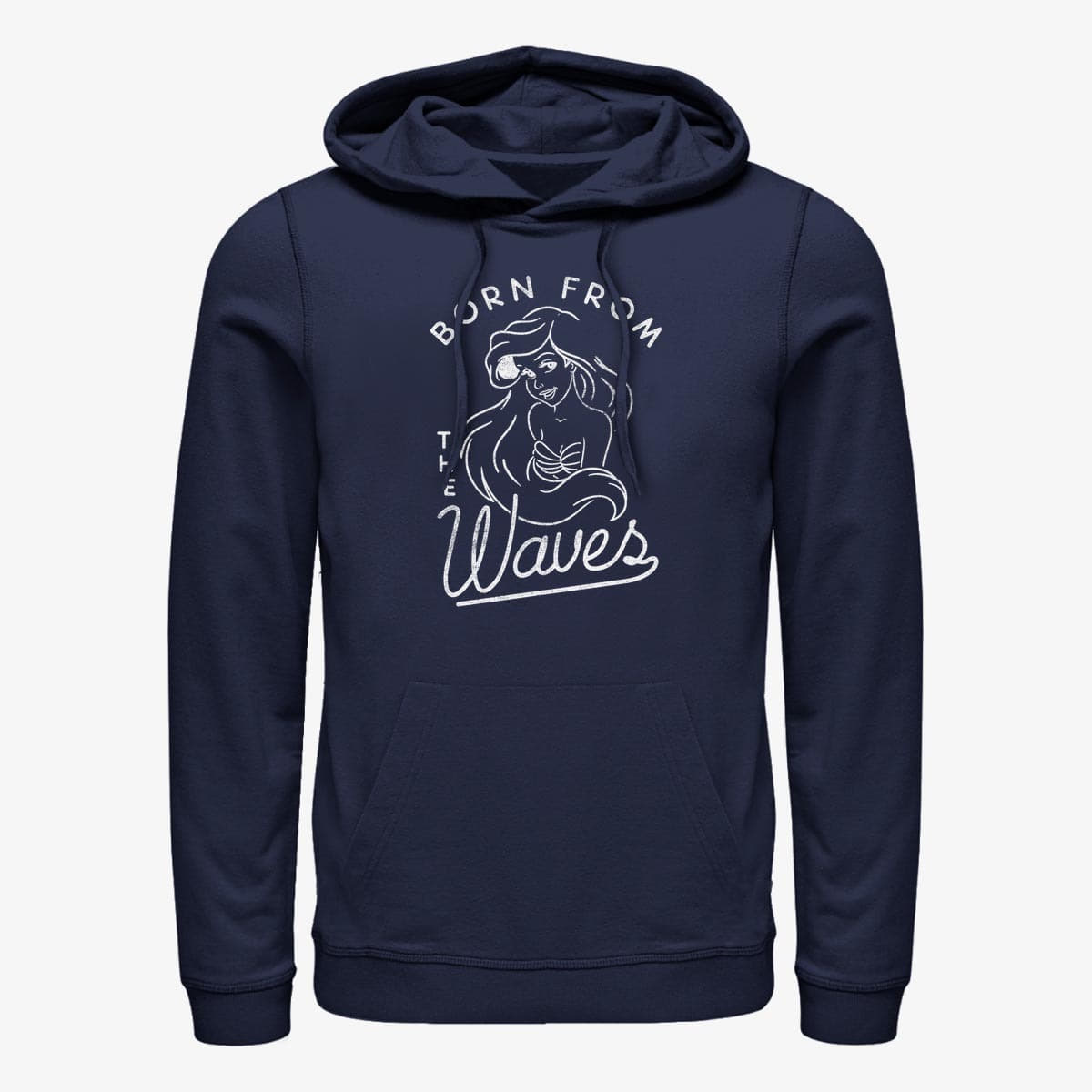 Sweatshirts Merch Disney The Little Mermaid - Ariel Waves Unisex Hoodie Navy Blue